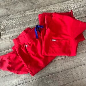 Figs Women's Red Joggers